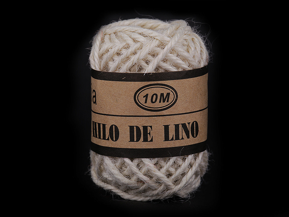 Jute schnur ø2 mm - Leinenfarbe natürlich (24 Stücke)