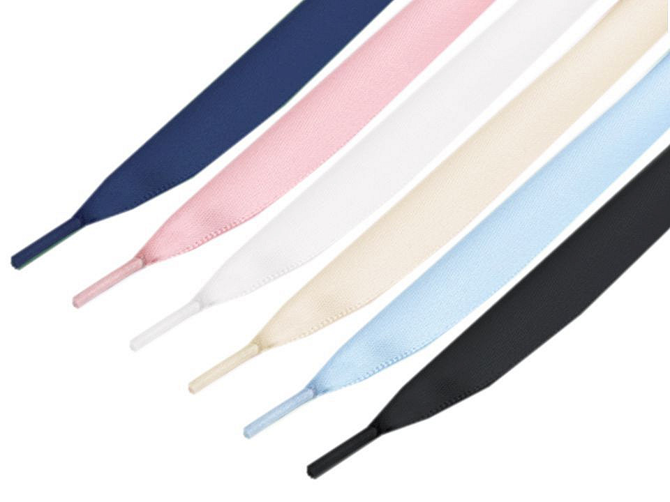 Satin schnürsenkel für schuhe und sweatshirt länge 110 cm - Dunkelblau (100 Stücke)