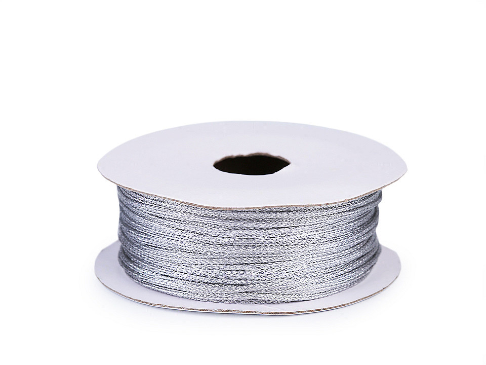 Lurexschnur / kordel ø1 mm - Hellviolett (5 Stücke)