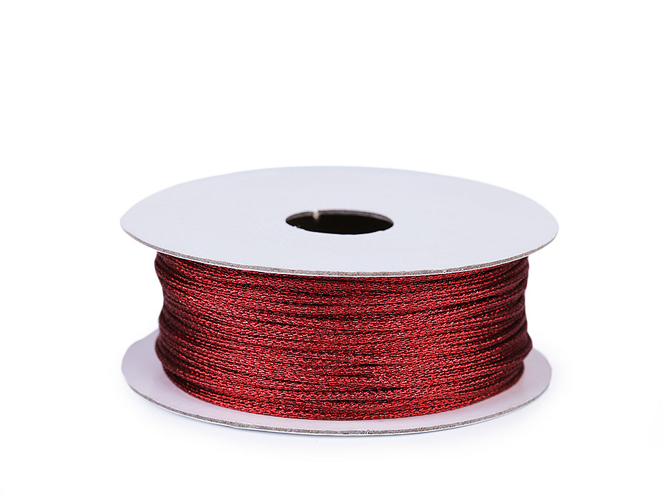 Lurexschnur / kordel ø1 mm - Hellviolett (5 Stücke)