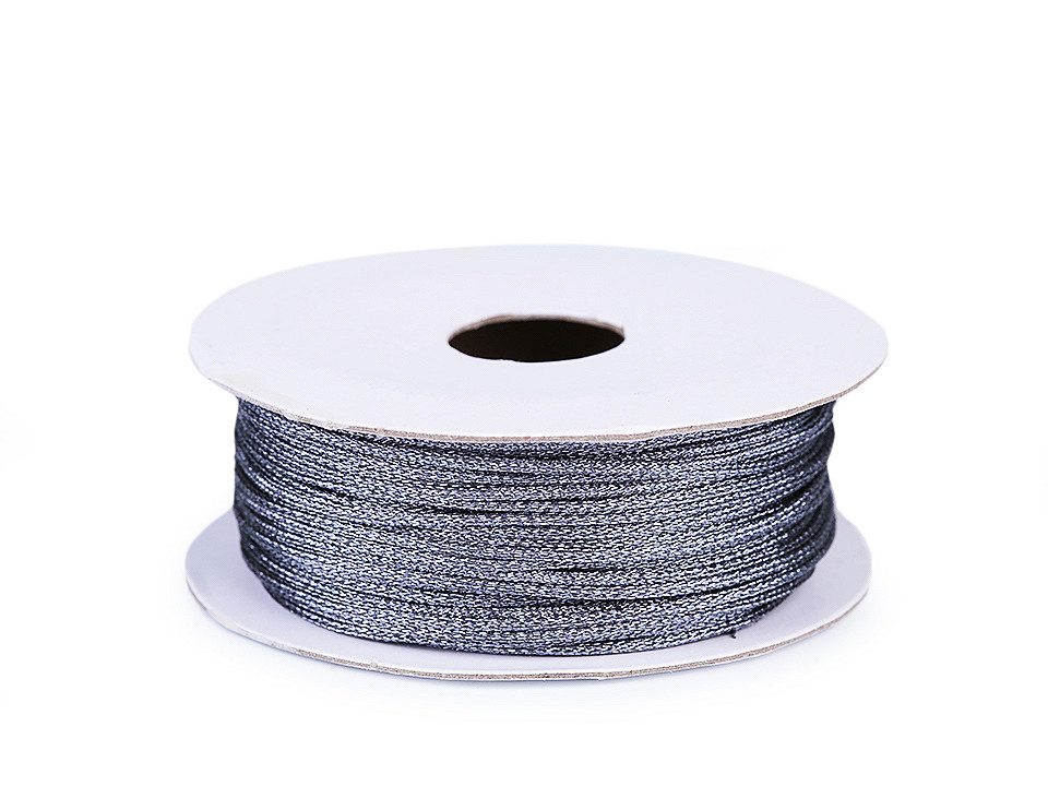 Lurexschnur / kordel ø1 mm - Hellviolett (5 Stücke)