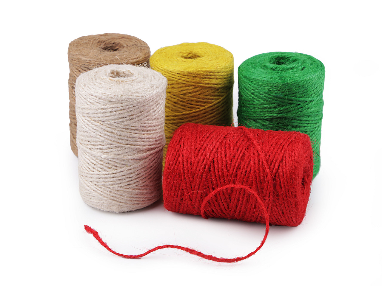 Jutekordel ø 2 mm zum stricken und häkeln oder zum packen - Naturfarbe hell (1 Stück)