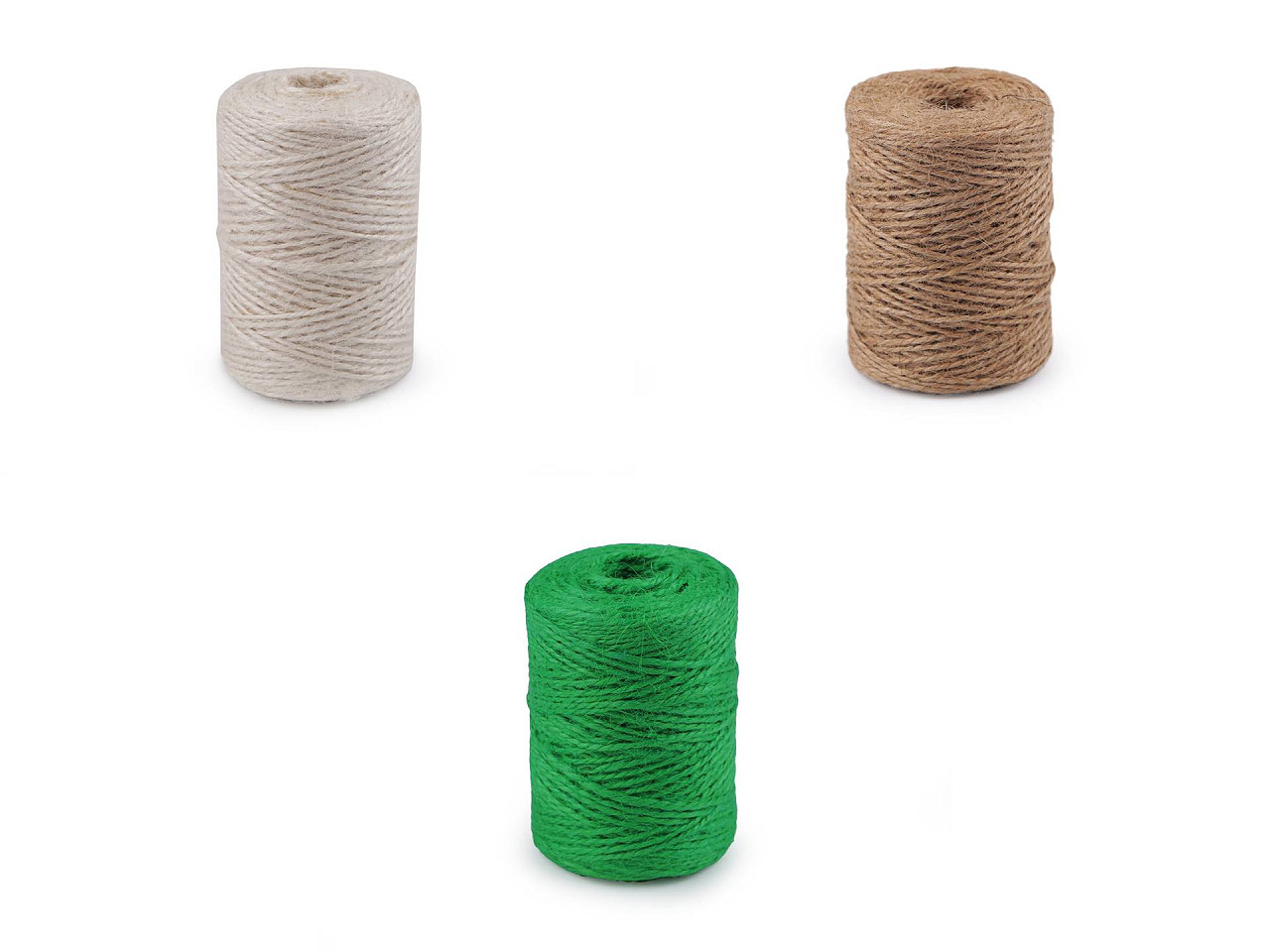 Jutekordel ø 2 mm zum stricken und häkeln oder zum packen - Naturfarbe hell (1 Stück)