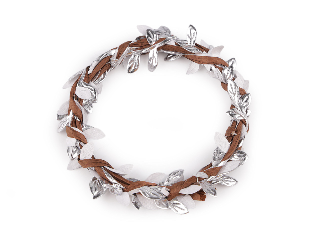 Formdraht mit blättern 2 m - Silber (1 Bund)