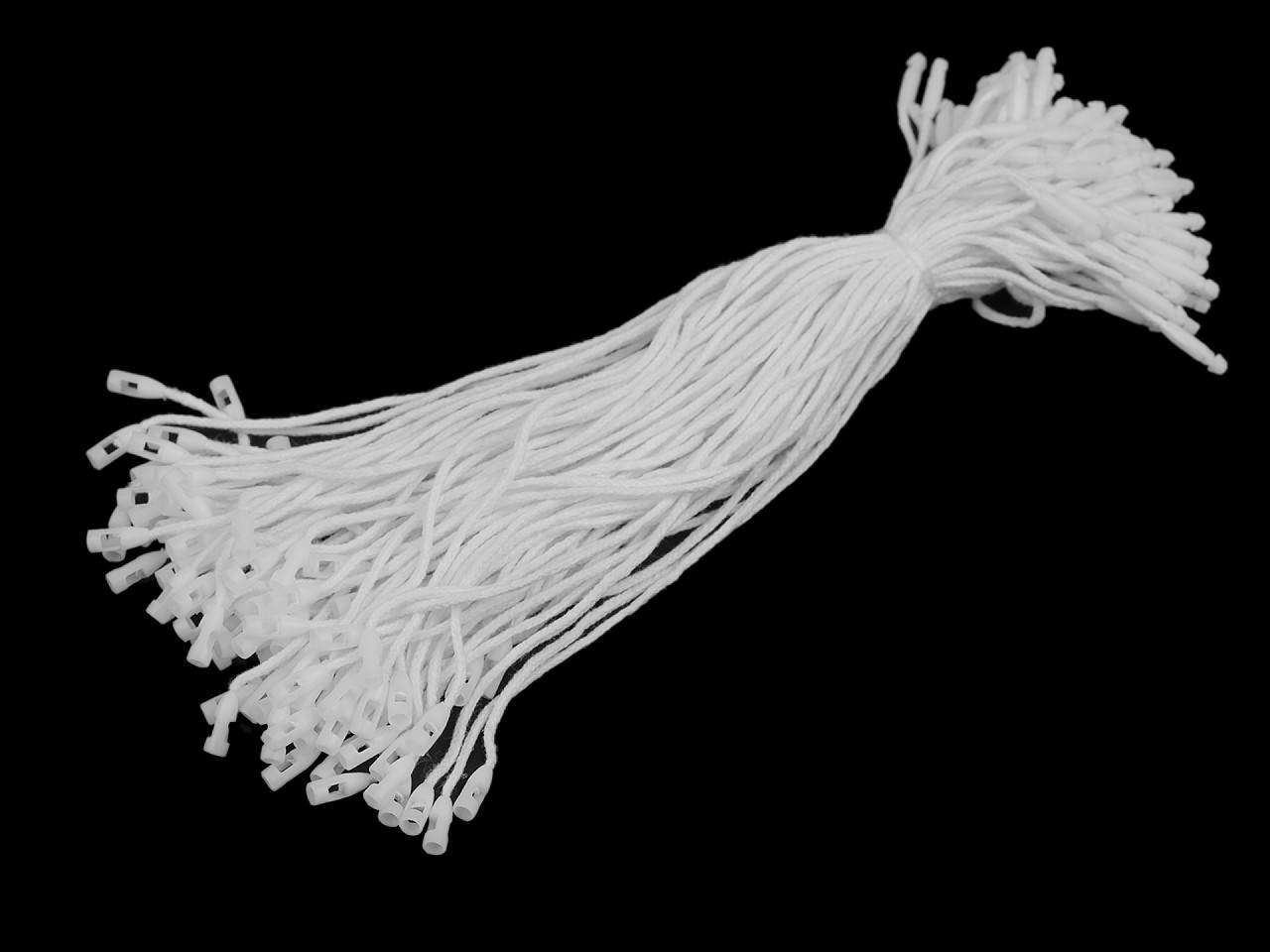 Sicherheitsfäden aus baumwolle für etiketten - Schwarz (200 Stücke)