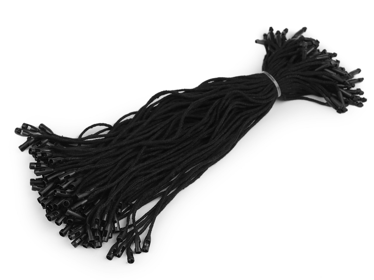 Sicherheitsfäden aus baumwolle für etiketten - Schwarz (200 Stücke)