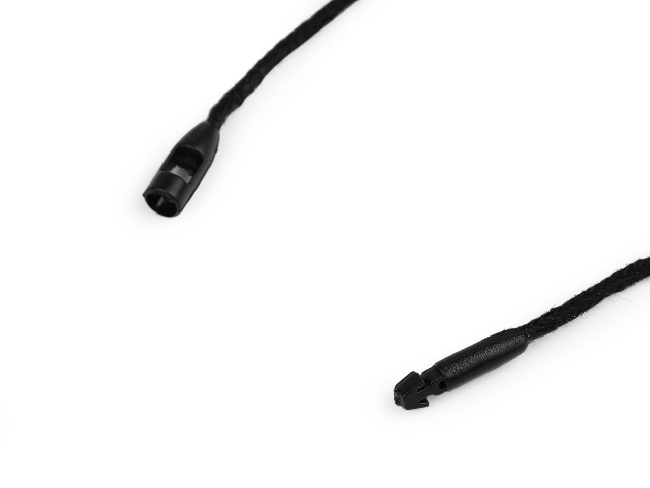 Sicherheitsfäden aus baumwolle für etiketten - Schwarz (200 Stücke)