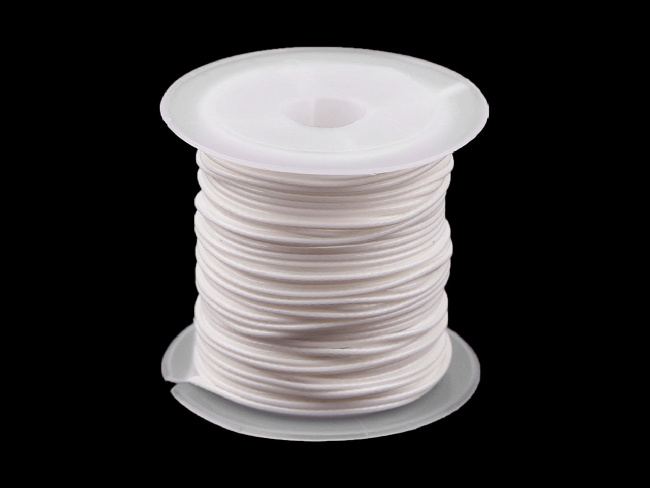 Kordel geglättet, glänzend ø 1 mm - Rot (1 Stück)