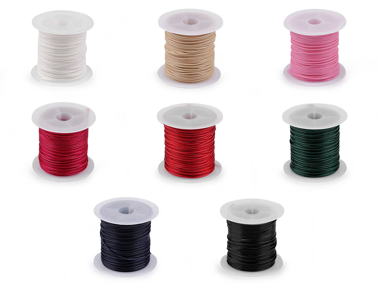 Kordel geglättet, glänzend ø 1 mm - Rot (1 Stück)