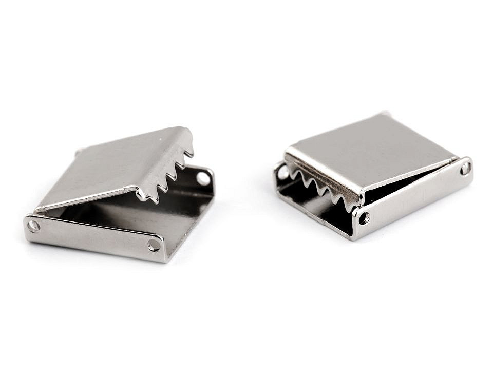 Endstück aus metall für flache kordel breite 10 mm - Platine (50 Stücke)