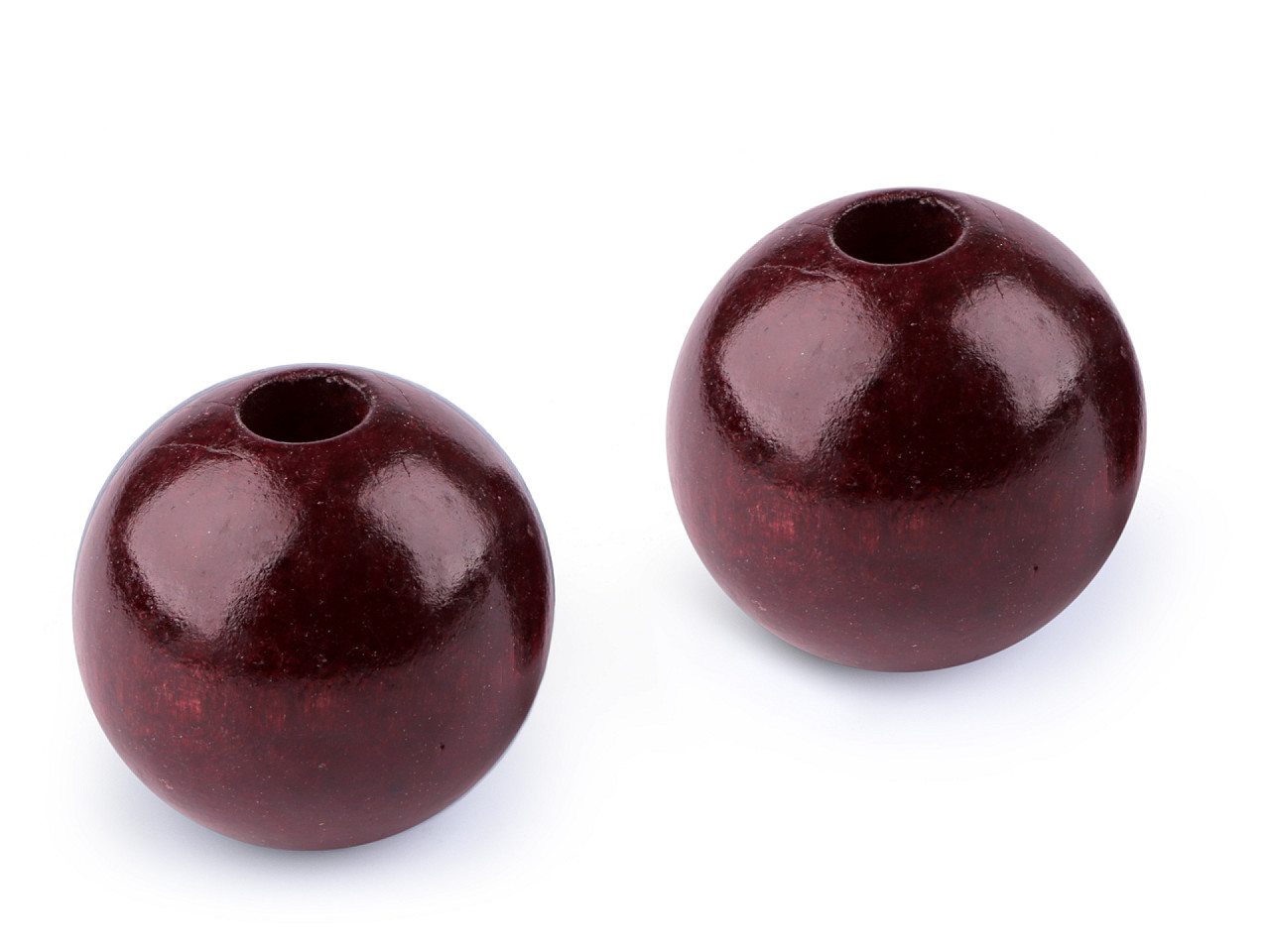 Große holzperlen ø40 mm - Puder-lachs (10 Stücke)