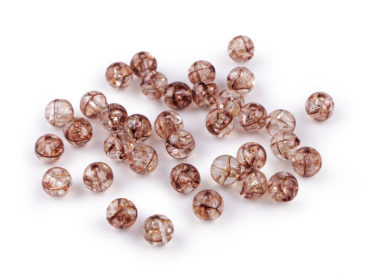 Crackle perlen ø 8 mm - Gelb (500 Gramm)