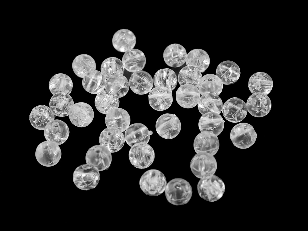 Crackle perlen ø 8 mm - Gelb (500 Gramm)