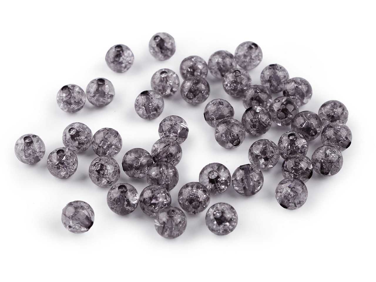 Crackle perlen ø 8 mm - Gelb (500 Gramm)