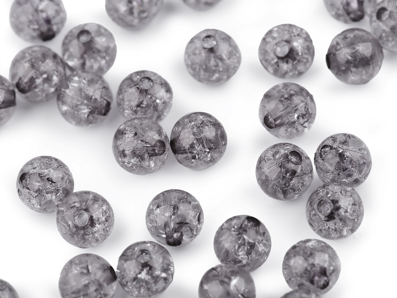 Crackle perlen ø 8 mm - Gelb (500 Gramm)