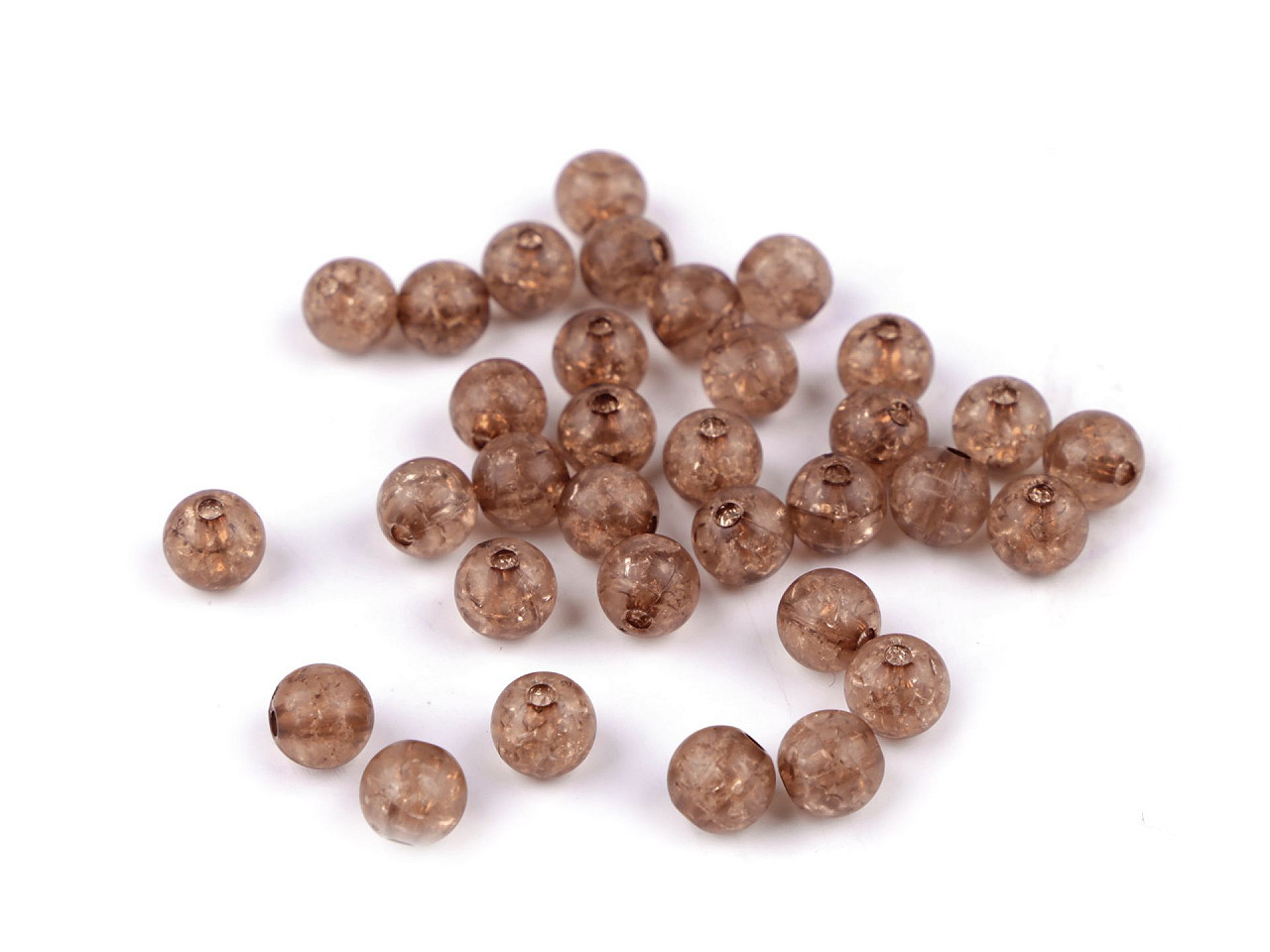 Crackle perlen ø 8 mm - Gelb (500 Gramm)