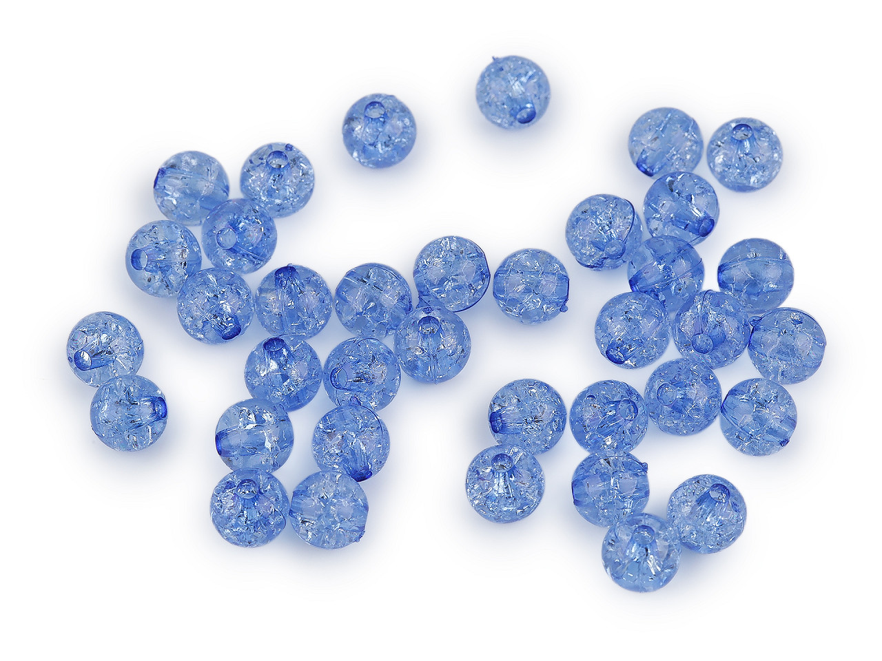 Crackle perlen ø 8 mm - Gelb (500 Gramm)