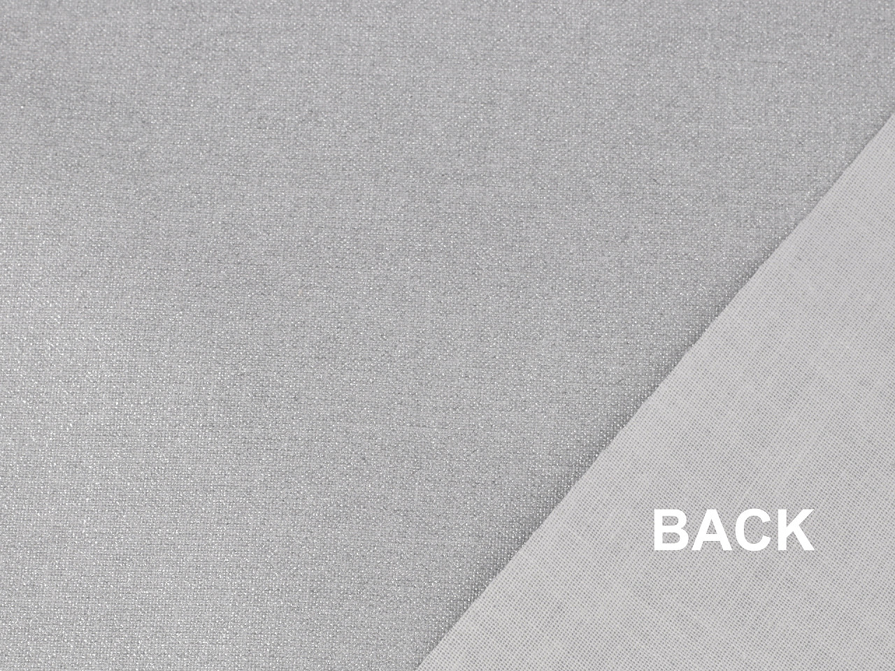 Baumwollgewebe einseitig mit aluminiumbeschichtung zaro - Grau (1 Meter)