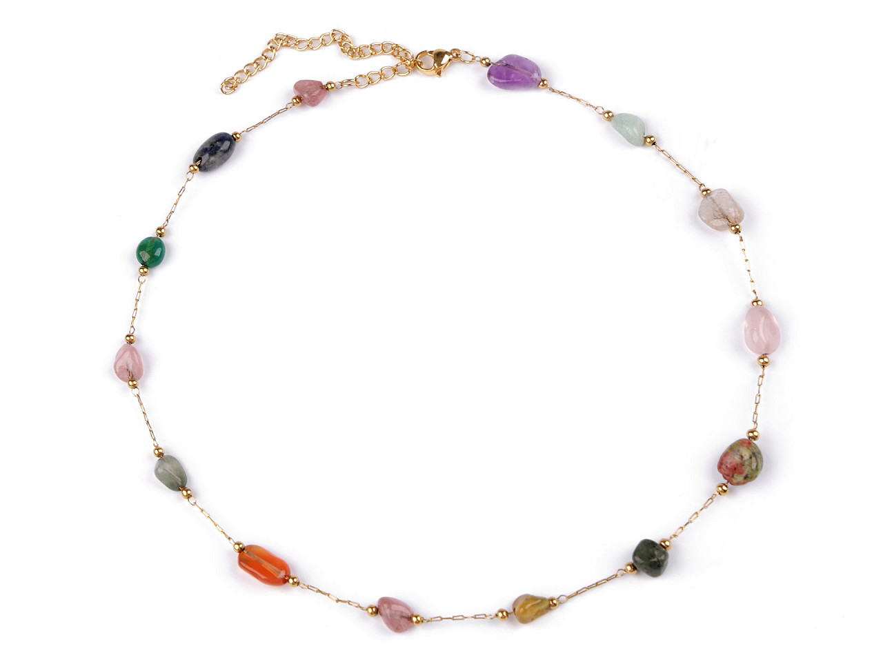 Halskette aus edelstahl - Multicolor (1 Stück)