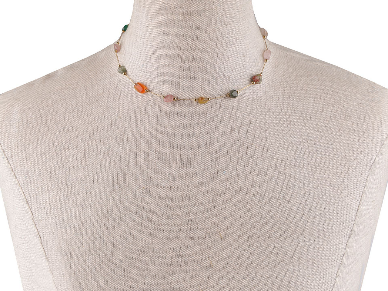 Halskette aus edelstahl - Multicolor (1 Stück)