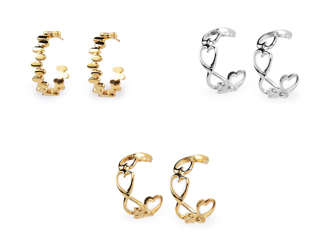 Ohrringe aus edelstahl - Gold (1 Paar)