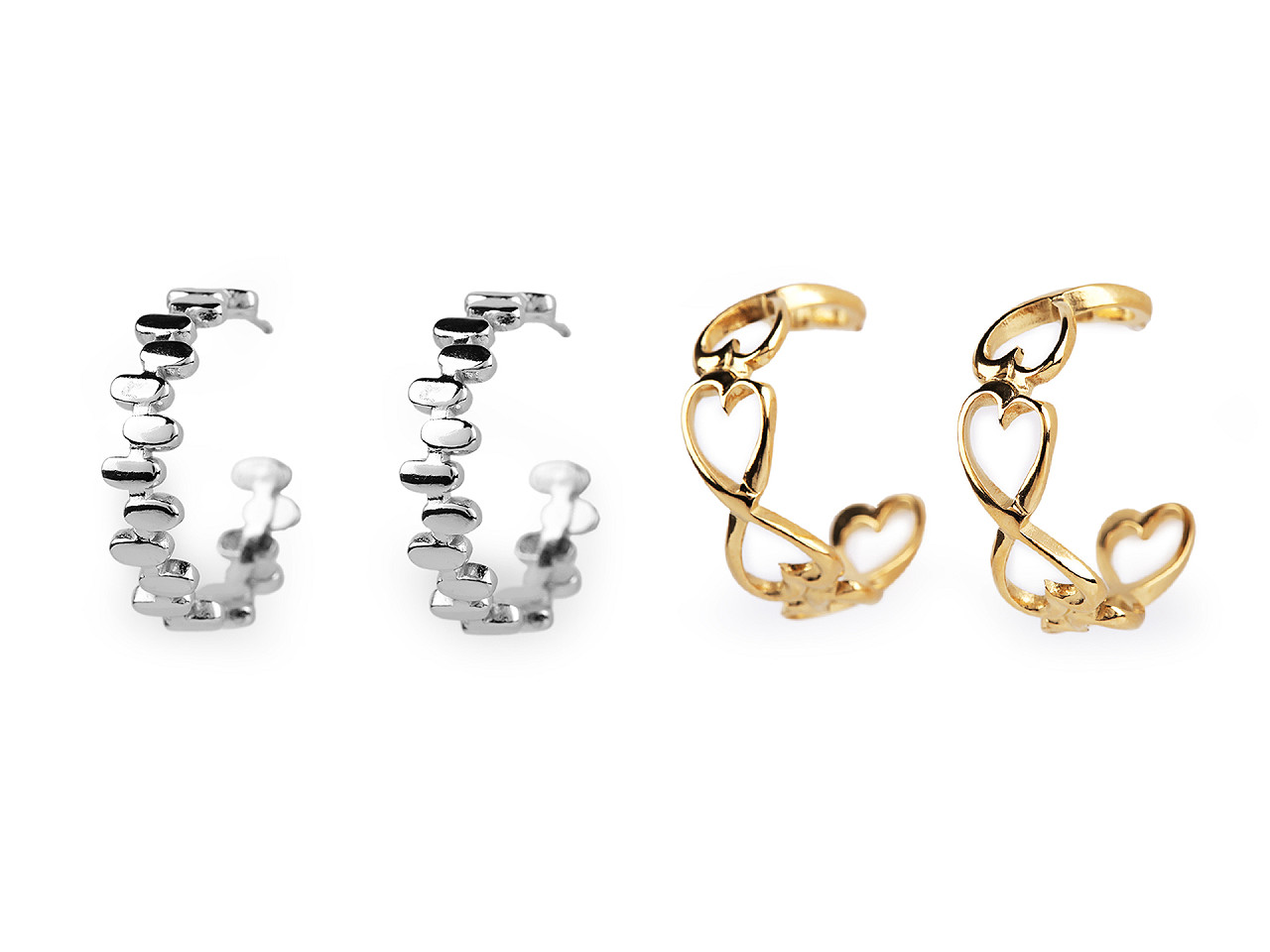 Ohrringe aus edelstahl - Gold (1 Paar)