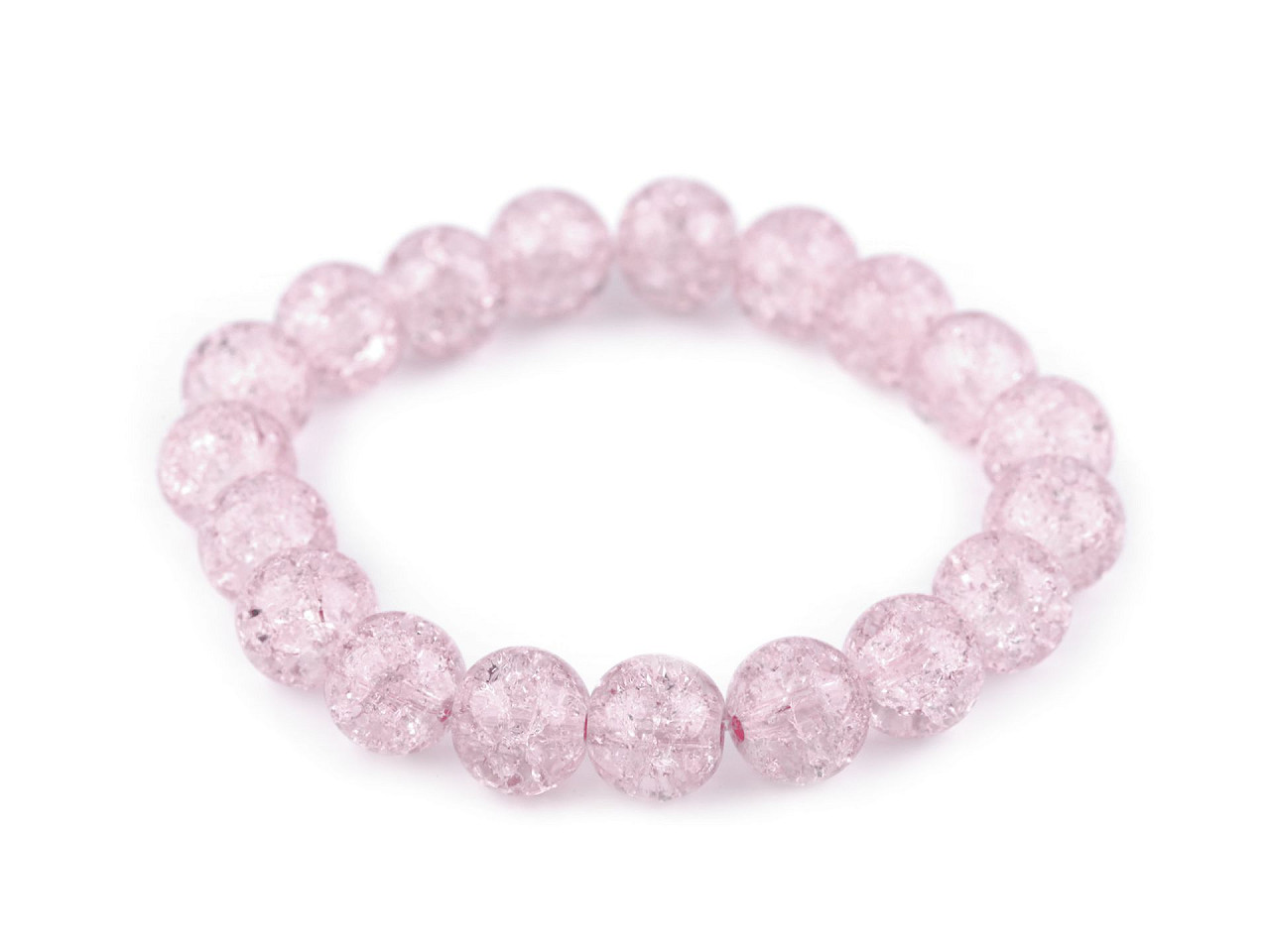 Armband aus glasperlen elastisch - Lila orchidee (1 Stück)