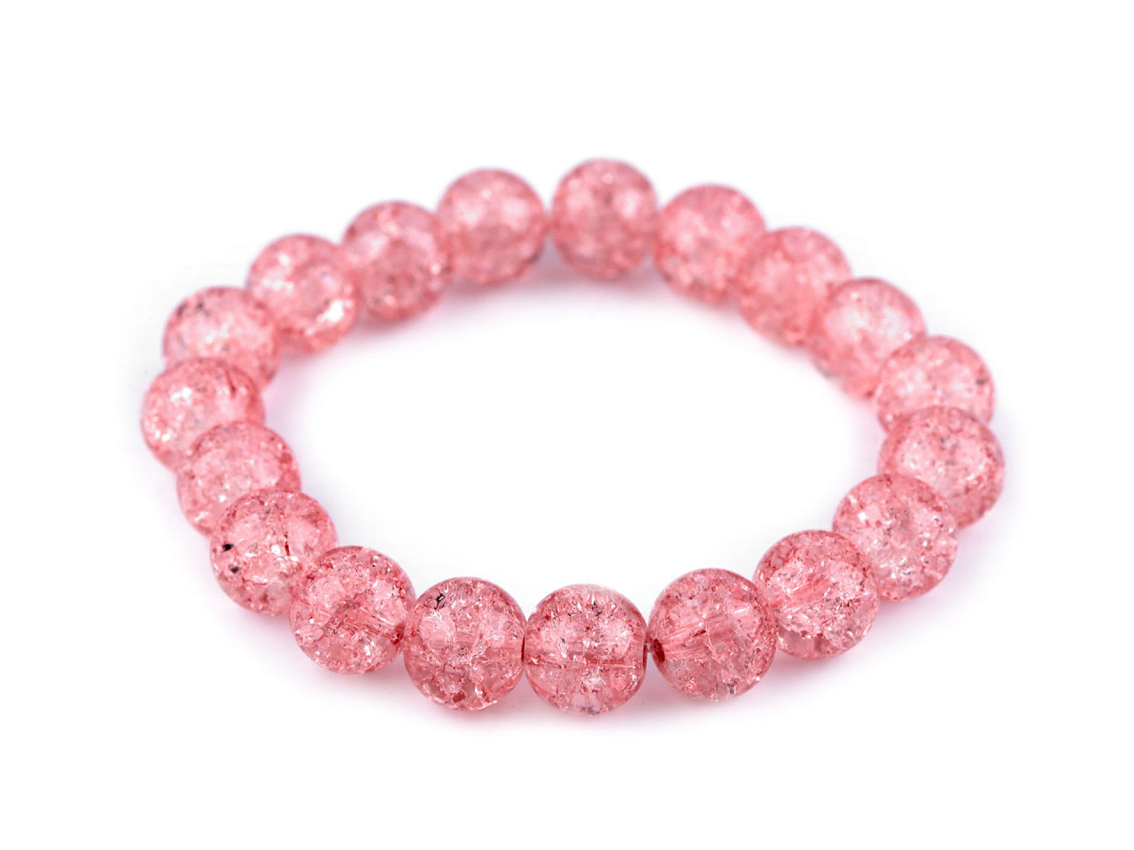 Armband aus glasperlen elastisch - Lila orchidee (1 Stück)