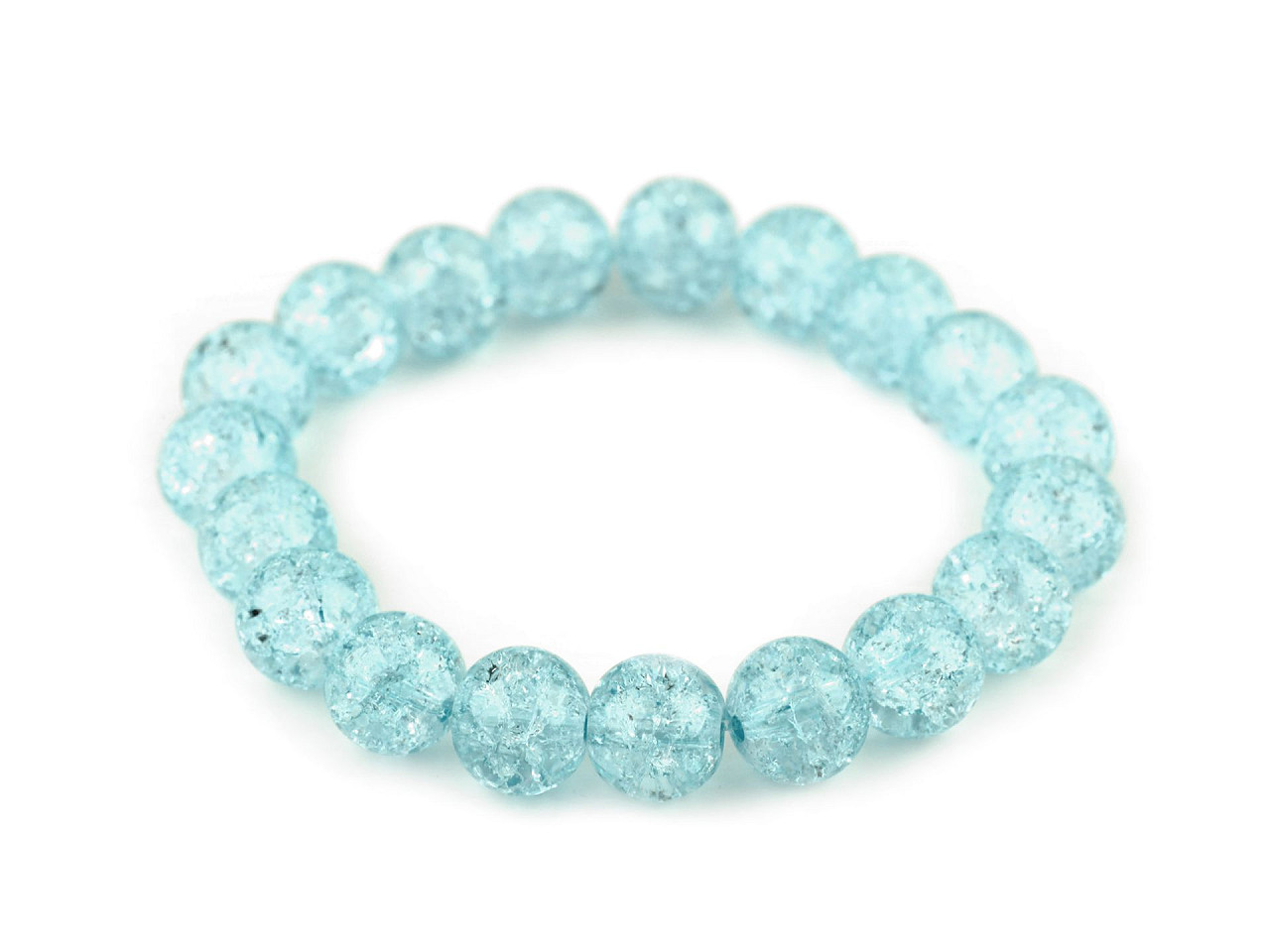 Armband aus glasperlen elastisch - Lila orchidee (1 Stück)