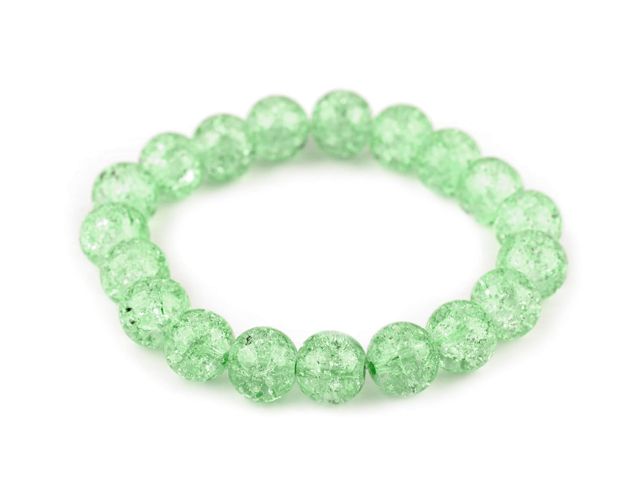 Armband aus glasperlen elastisch - Lila orchidee (1 Stück)