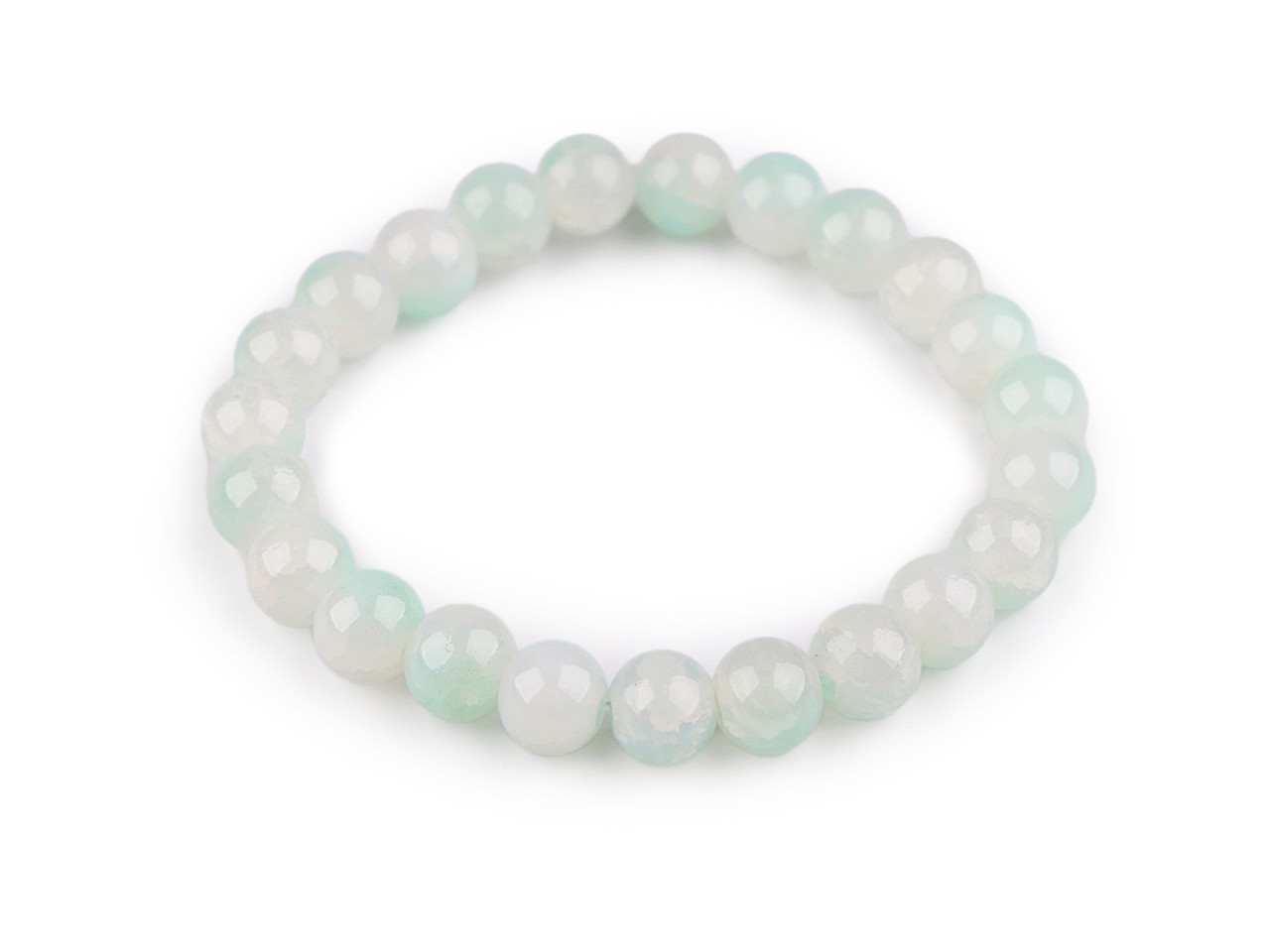 Armband aus glasperlen elastisch - Lavendel (1 Stück)