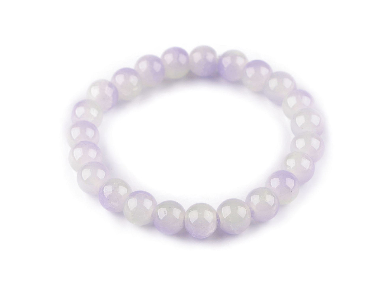 Armband aus glasperlen elastisch - Lavendel (1 Stück)