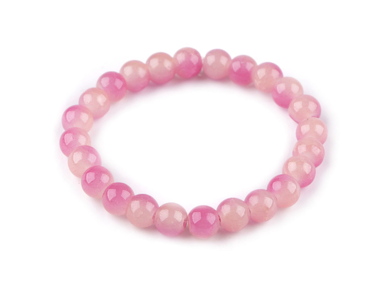 Armband aus glasperlen elastisch - Lavendel (1 Stück)