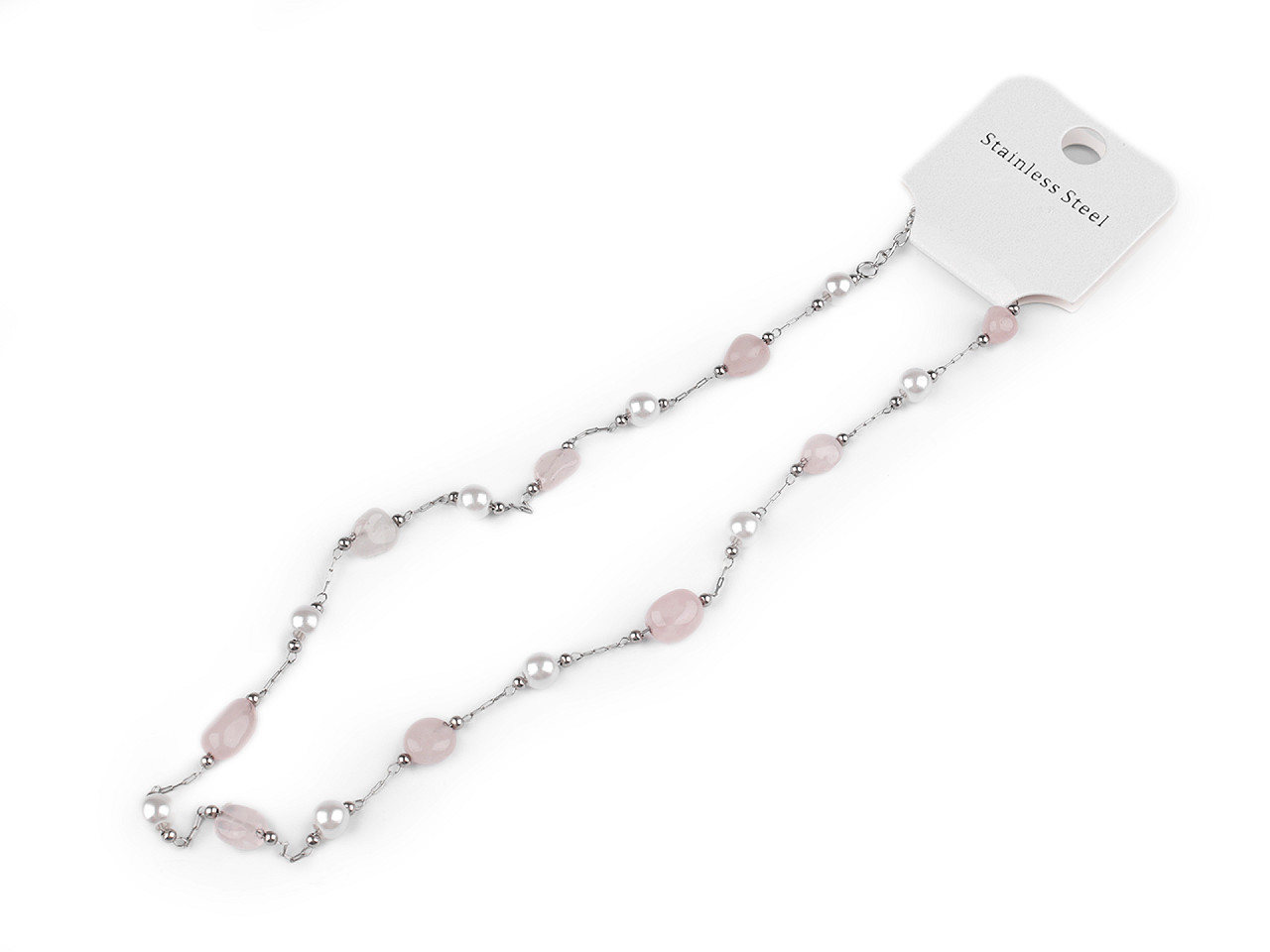 Halskette aus edelstahl - Blau (1 Stück)