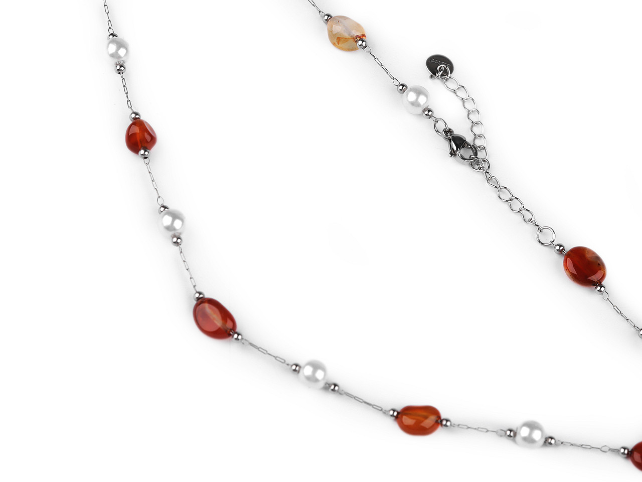 Halskette aus edelstahl - Blau (1 Stück)