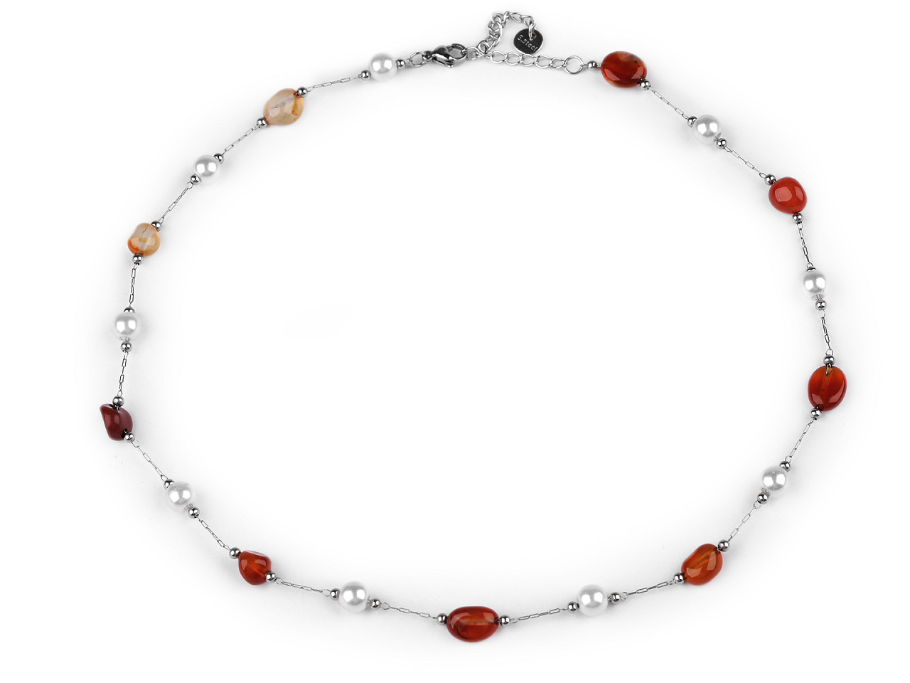 Halskette aus edelstahl - Blau (1 Stück)