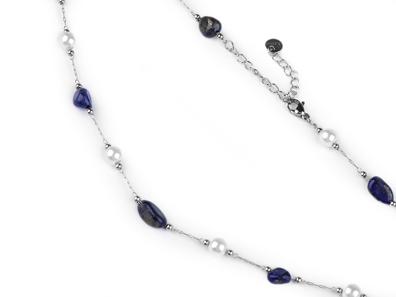 Halskette aus edelstahl - Blau (1 Stück)