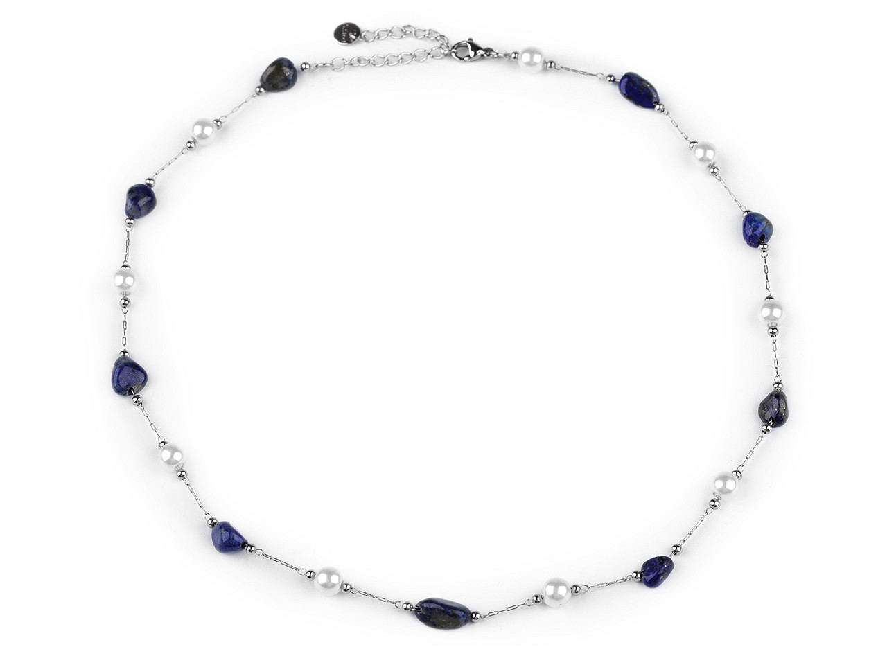 Halskette aus edelstahl - Blau (1 Stück)