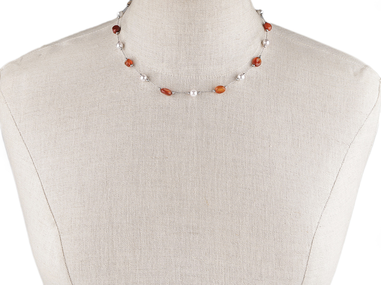 Halskette aus edelstahl - Blau (1 Stück)