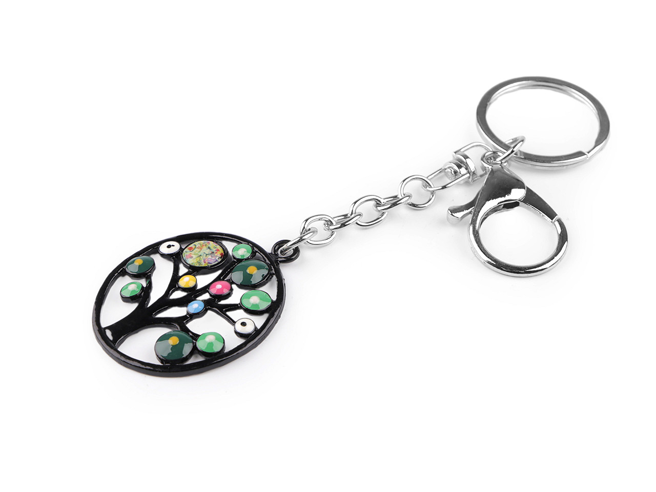 Metall-rucksack-/schlüsselanhänger eule - Multicolor (1 Stück)