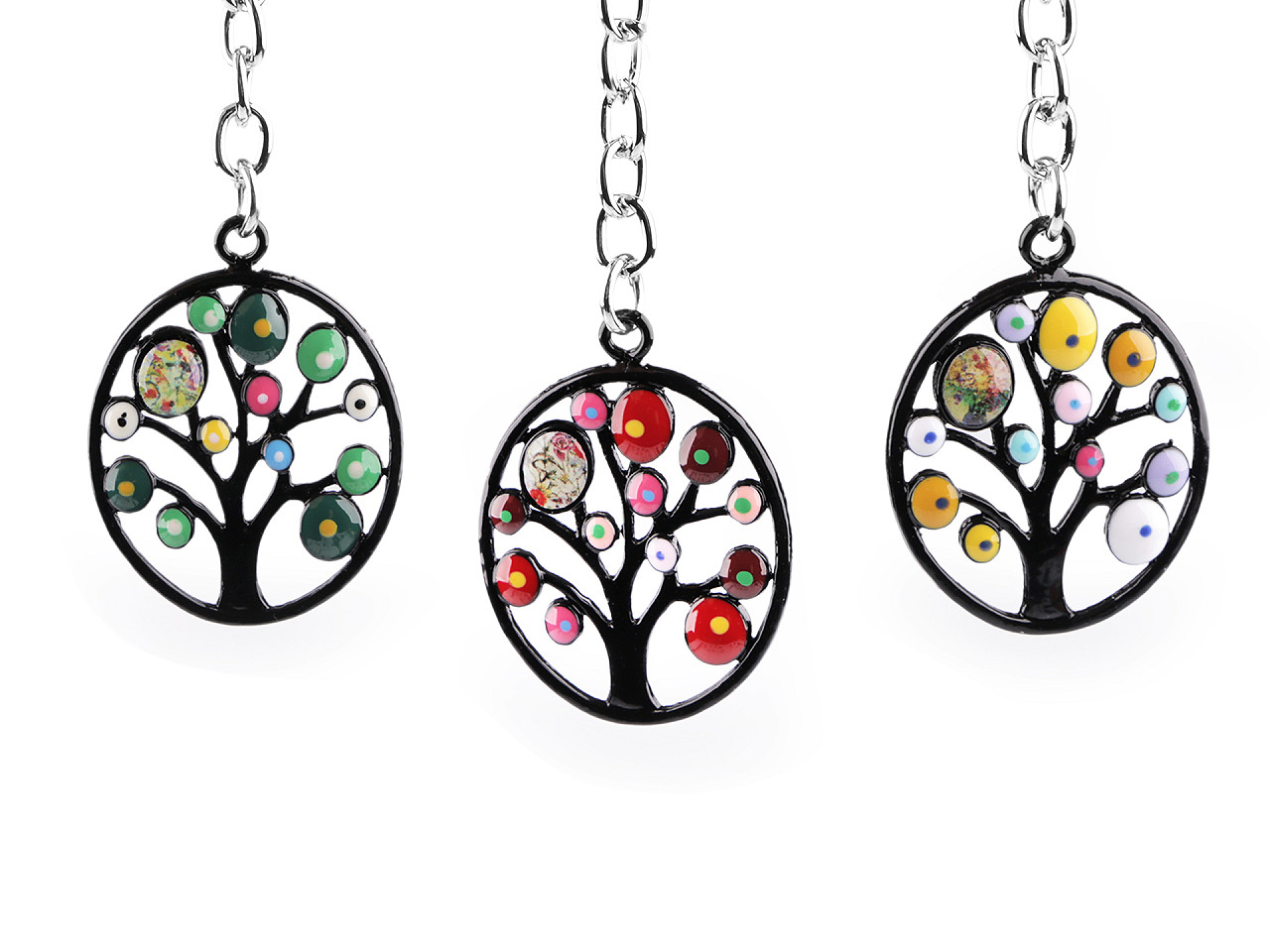 Metall-rucksack-/schlüsselanhänger eule - Multicolor (1 Stück)