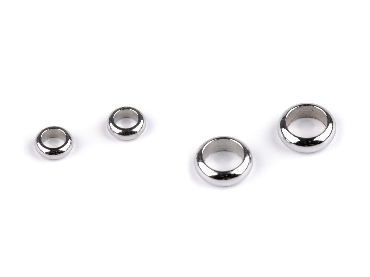 Rondelle/zierteil aus edelstahl, ø 4; 6 mm - Platine (10 Stücke)