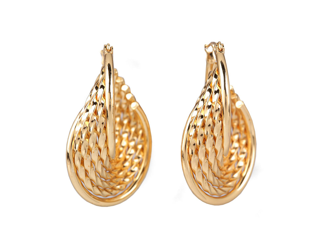 Ohrringe aus edelstahl - Gold (1 Paar)