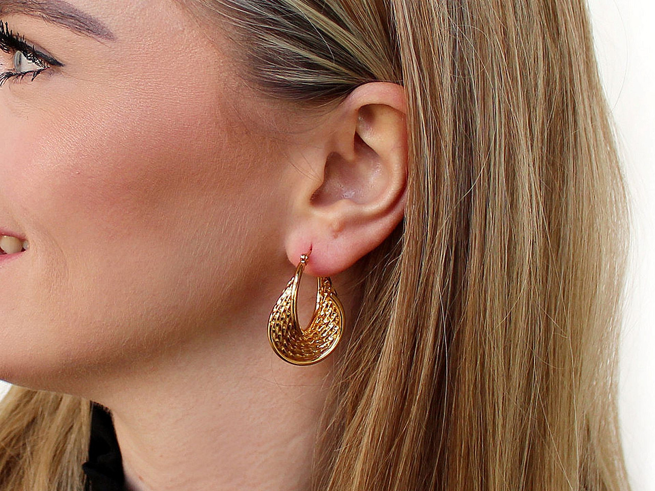 Ohrringe aus edelstahl - Gold (1 Paar)