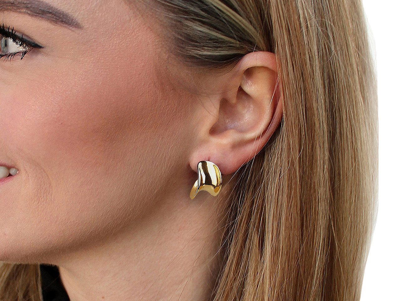 Ohrringe aus edelstahl - Gold (1 Paar)