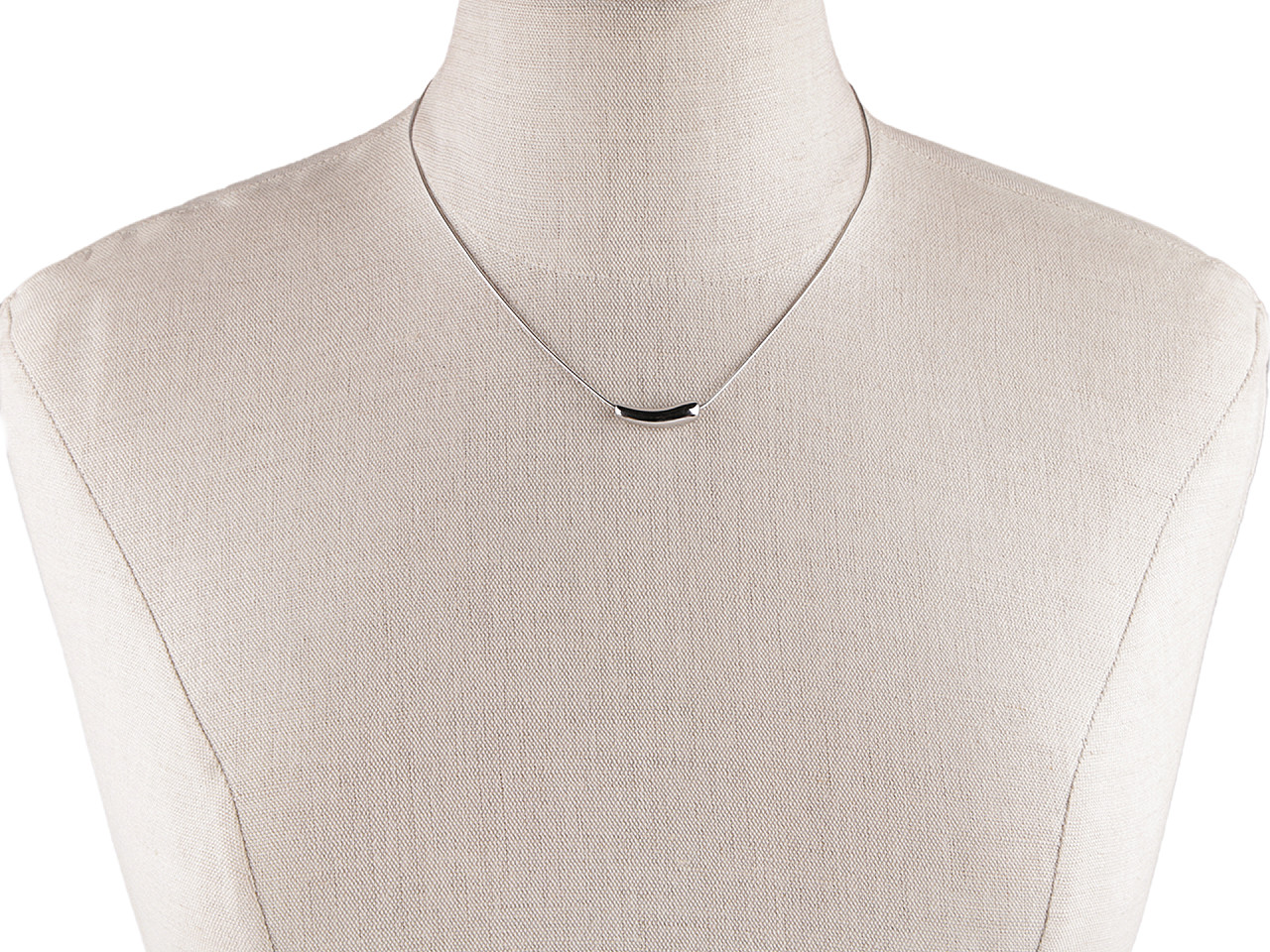 Halskette aus edelstahl - Silber (1 Stück)