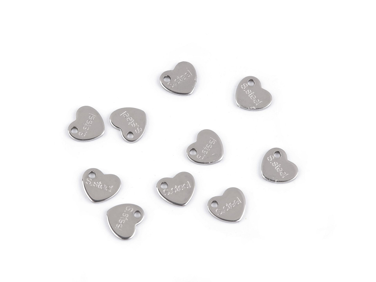 Anhänger/komponente zur schmuckherstellung aus edelstahl mit der aufschrift s.steel - Platine (50 Stücke)
