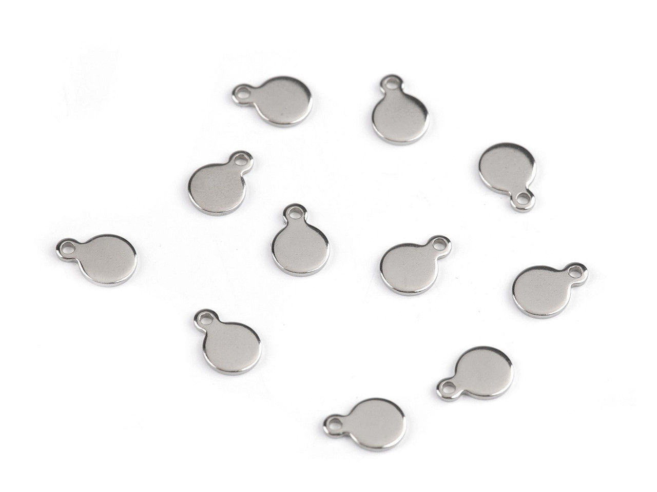 Anhänger/komponente zur schmuckherstellung aus edelstahl mit der aufschrift s.steel - Platine (50 Stücke)