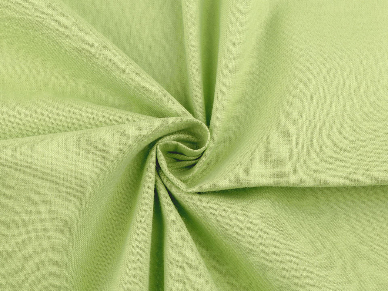 Baumwollstoff/leinen einfarbig - Grasgrün (1 Meter)