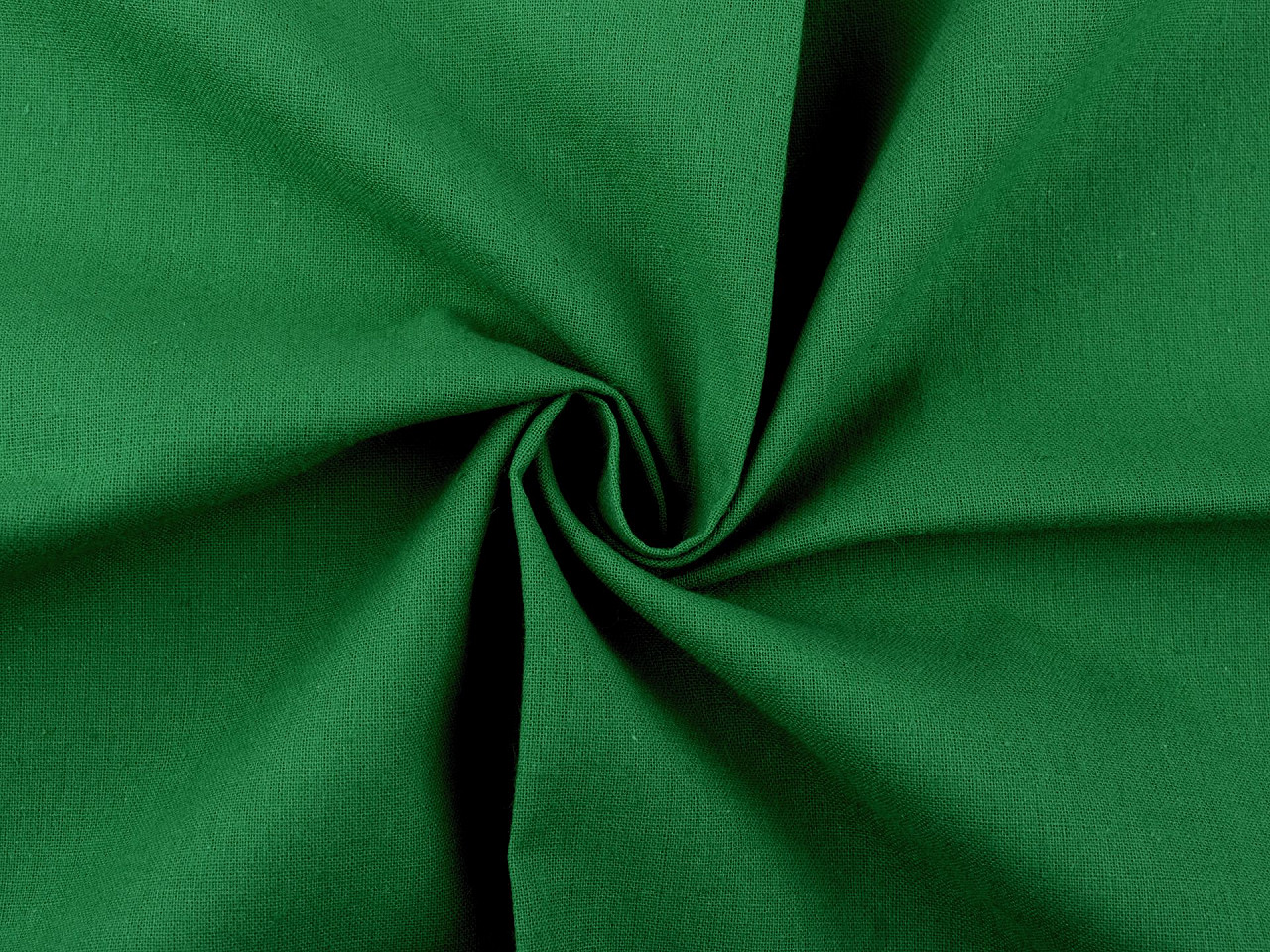 Baumwollstoff/leinen einfarbig - Grasgrün (1 Meter)